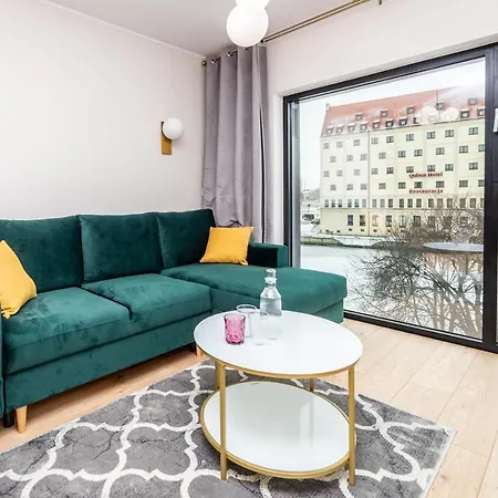 Pobookowane River View Apartments Gdaňsk Exteriér fotografie